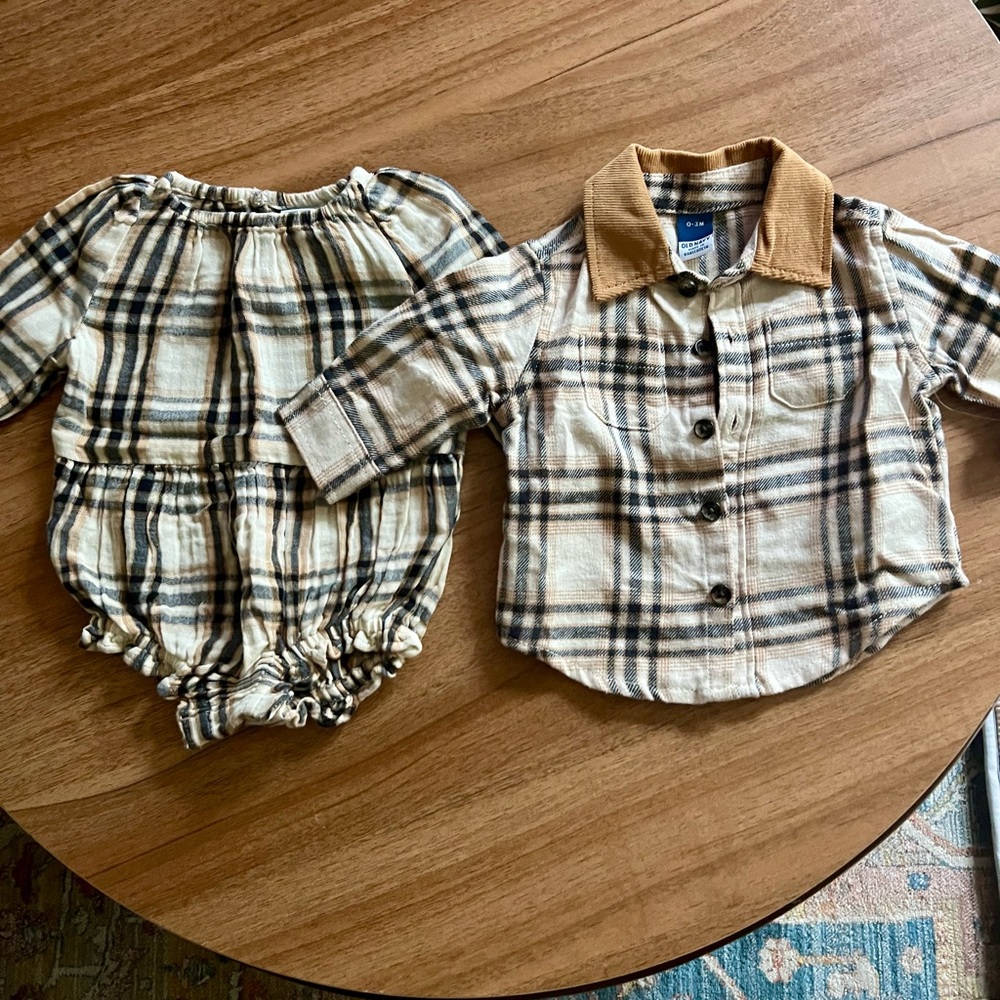 Old Navy Baby Flannel Matching Set